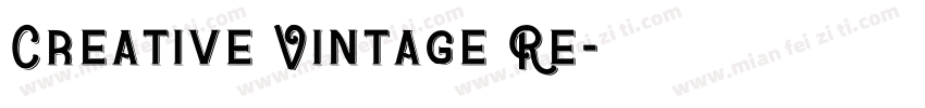 Creative Vintage Re字体转换